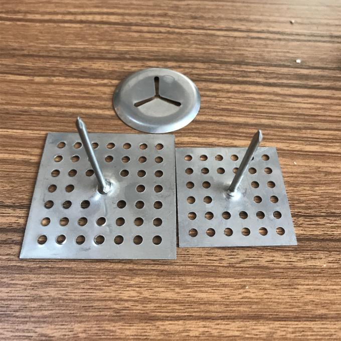 Rock Wool Perforated Base Self Adhesive Insulation Pins 2.7mm Dia 63