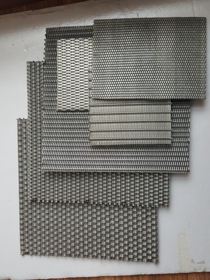 Weave Rigid Mesh Type Elevator Cab Mesh Panel With Custom V Aluminum Frame