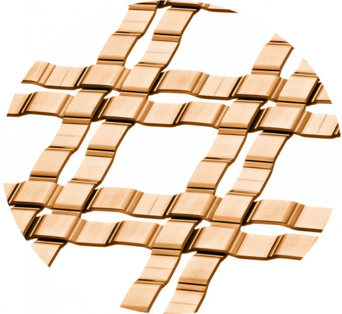 Decorative Architectural Wire Mesh Plated For Interior Railings And Stairways