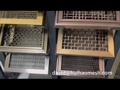 Architectural Partition Wall Woven Wire Meat Mesh Stainless Steel Flat Diameter