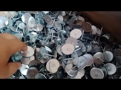 cup head pins for insulation used with a duct liner pin welder