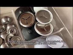 Size & Material Customizable Self-locking Washer Or Self Locking Caps Made From Huihao 